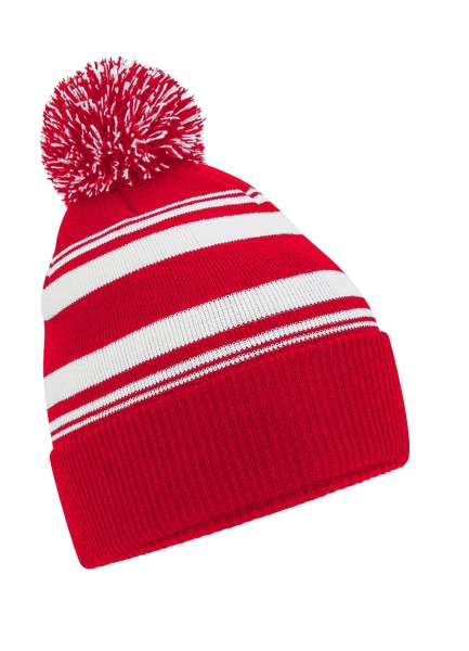 Striped Fan Beanie  