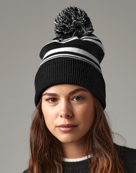 Striped Fan Beanie  