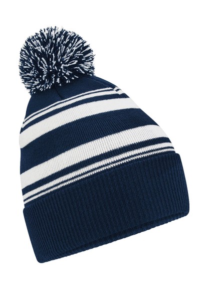 Striped Fan Beanie  