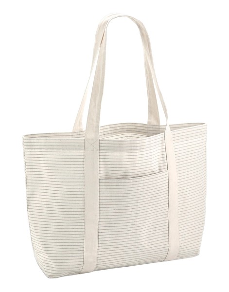 Striped Organic Cotton Shopper  