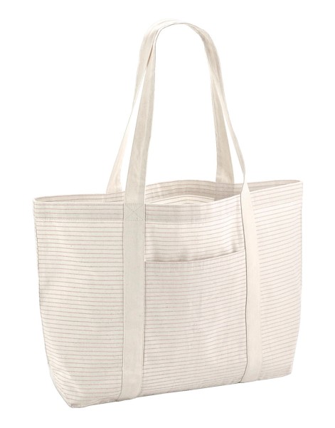 Striped Organic Cotton Shopper  