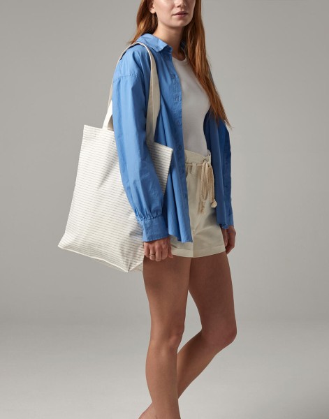 Striped Organic Cotton Tote  