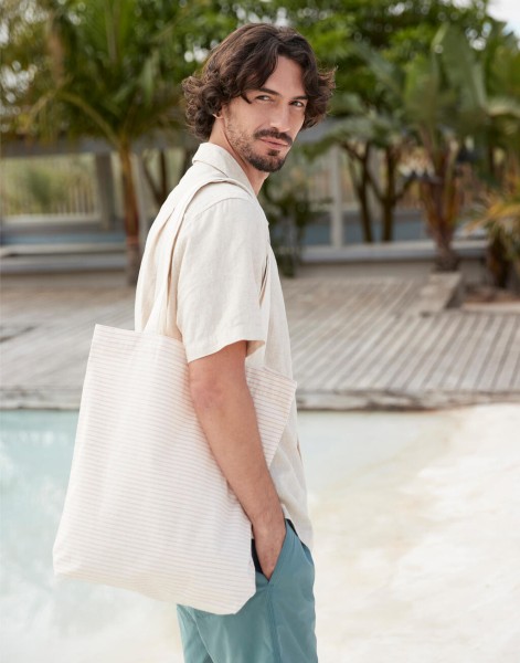 Striped Organic Cotton Tote  