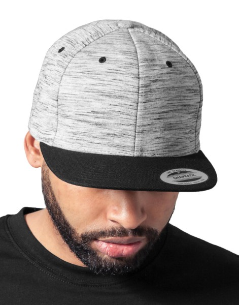 Stripes Melange Crown Snapback  