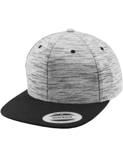 Stripes Melange Crown Snapback  