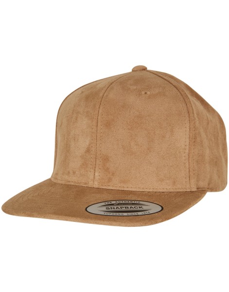 Suede Leather Snapback  