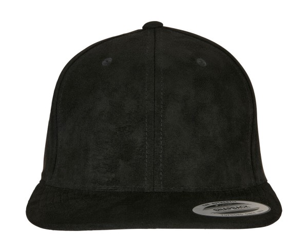 Suede Leather Snapback  