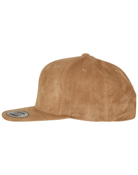 Suede Leather Snapback  