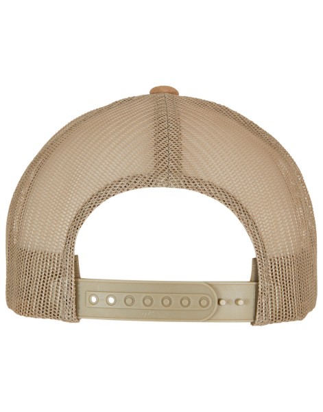 Suede Leather Trucker Cap  