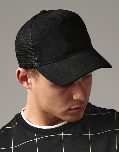 Suede Snapback Trucker  