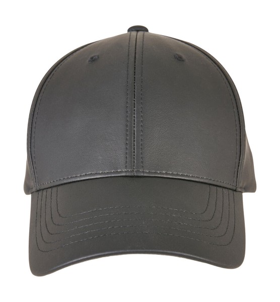Synthetic Leather Alpha Shape Dad Cap  