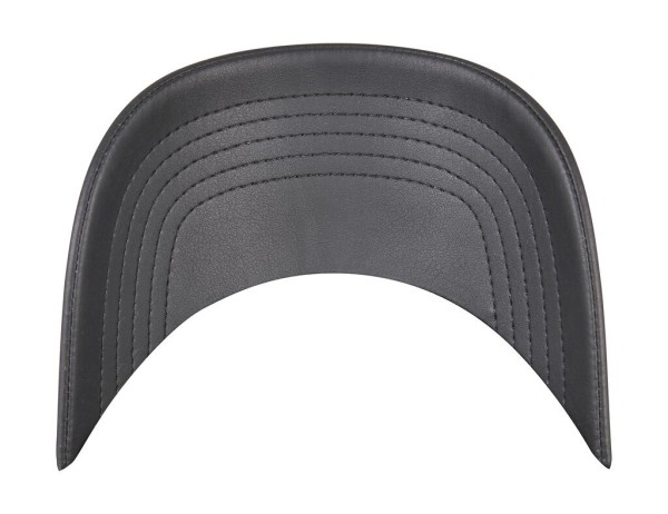 Synthetic Leather Alpha Shape Dad Cap  