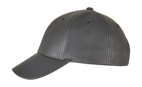 Synthetic Leather Alpha Shape Dad Cap  