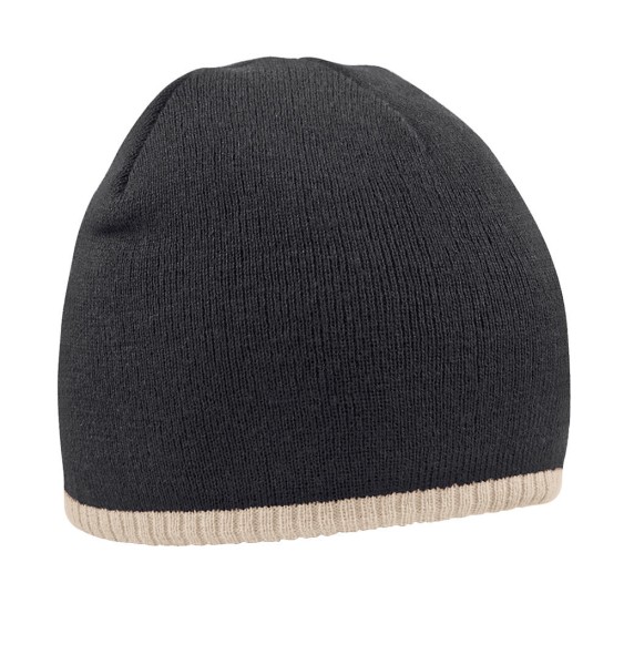 Two-Tone Beanie Knitted Hat  