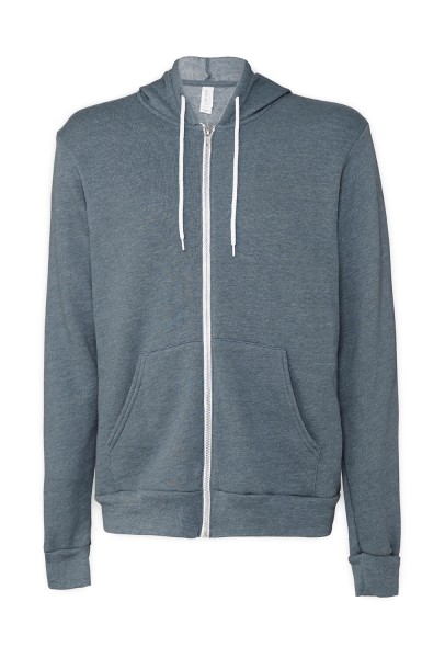 Unisex Poly-Cotton Full Zip Hoodie  