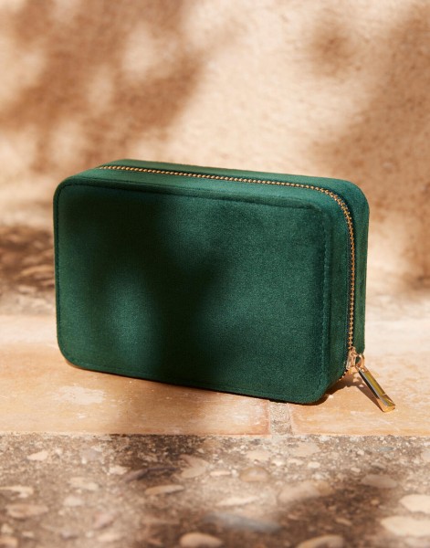 Velvet Travel Jewellery Box  