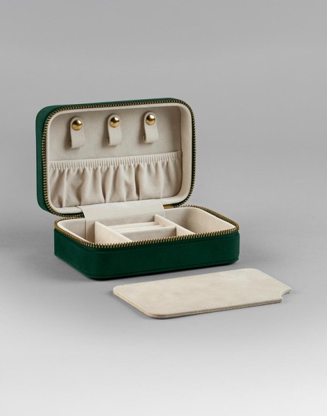 Velvet Travel Jewellery Box  