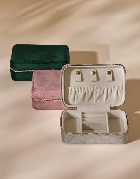 Velvet Travel Jewellery Box  