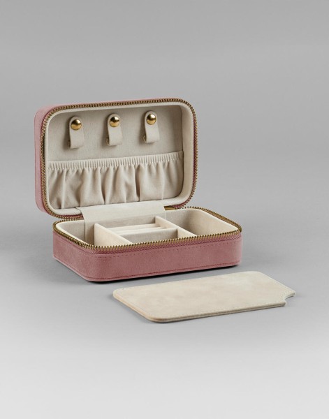 Velvet Travel Jewellery Box  