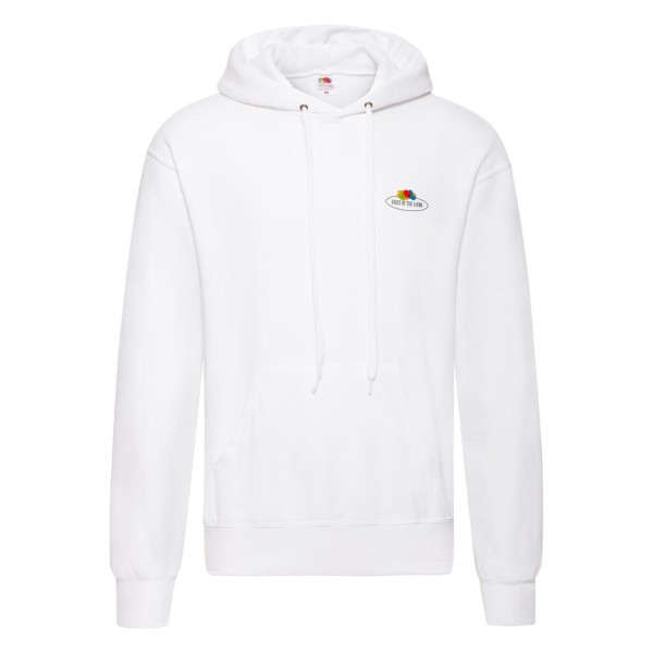 Vintage Hooded Sweat Classic Small Logo Print Fehér 