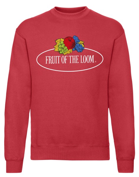 Vintage Sweat Set In Style Large Logo Print Piros 