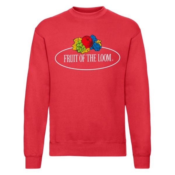 Vintage Sweat Set In Style Large Logo Print Piros 