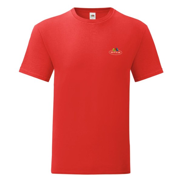 Vintage T Small Logo Print Piros 