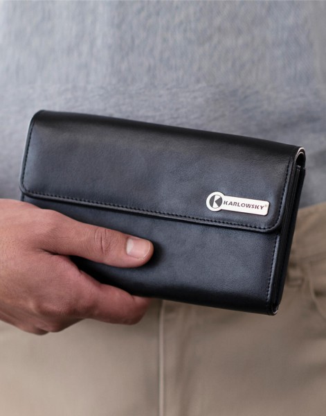 Waiter`s Wallet with Press Stud  