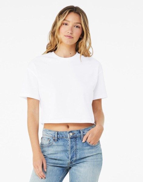 Women`s Jersey Crop Tee Fehér 