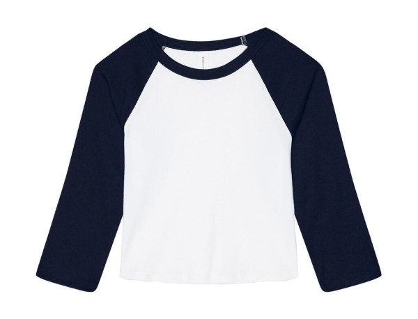 Women`s Micro Rib 3/4 Raglan Baby Tee  