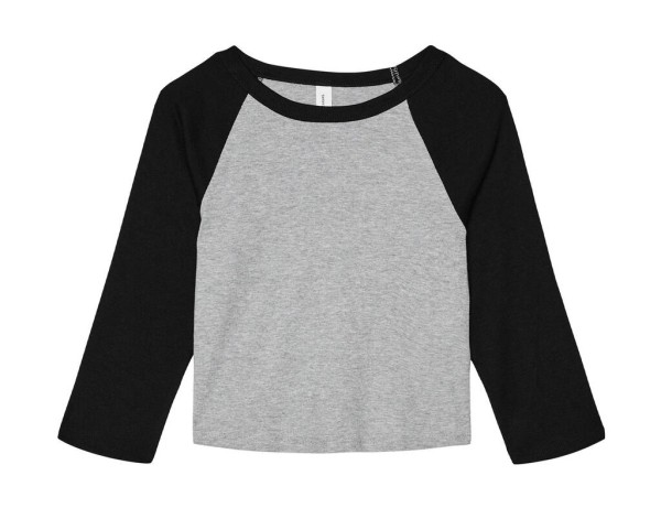 Women`s Micro Rib 3/4 Raglan Baby Tee  