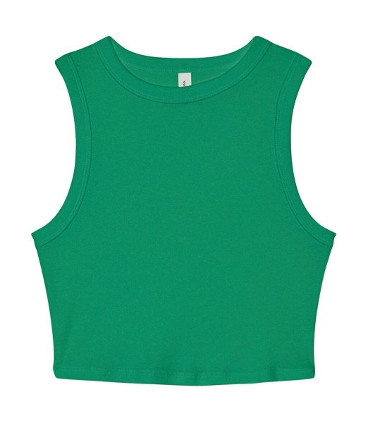 Women`s Micro Rib Muscle Crop Tank  
