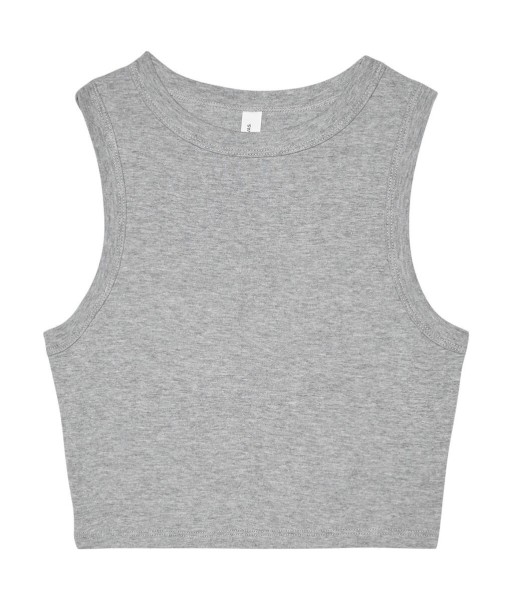 Women`s Micro Rib Muscle Crop Tank  