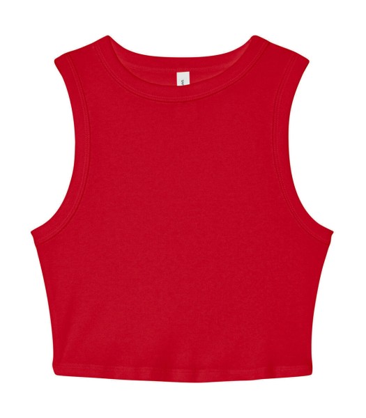 Women`s Micro Rib Muscle Crop Tank  