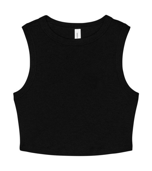 Women`s Micro Rib Muscle Crop Tank  