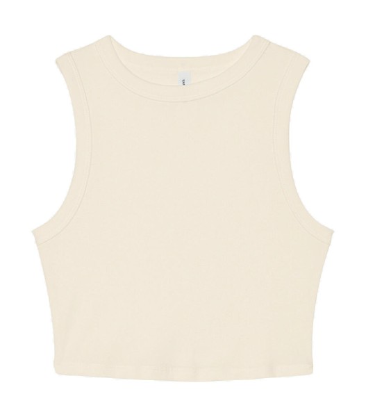Women`s Micro Rib Muscle Crop Tank  