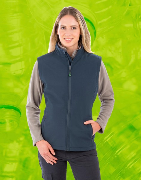 Women`s Recycled 2-Layer Printable Softshell B/W  