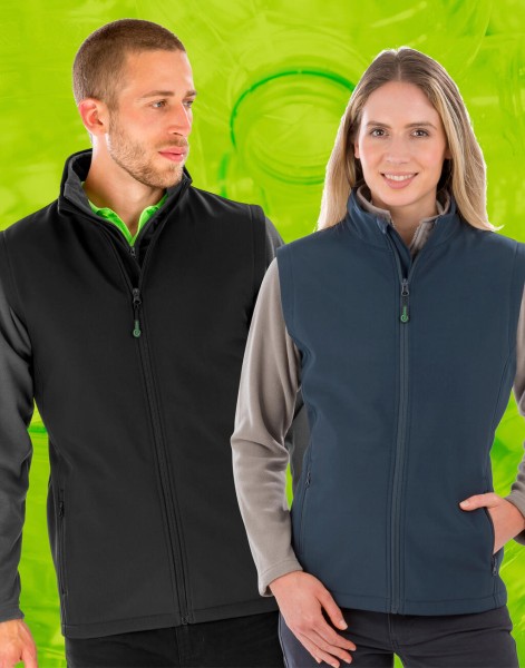 Women`s Recycled 2-Layer Printable Softshell B/W  