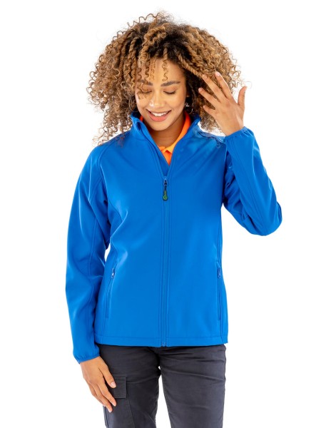 Women`s Recycled 2-Layer Printable Softshell Jkt  