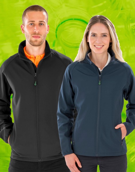 Women`s Recycled 2-Layer Printable Softshell Jkt  