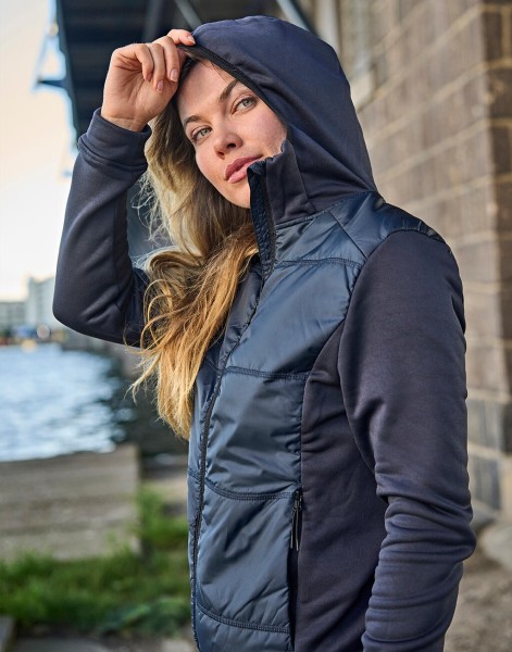 Womens Hybrid-Stretch Hooded Jacket  