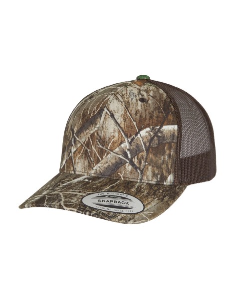 YP Classcis RealTree Camo Retro Trucker Cap  
