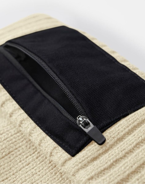 Zip Patch Beanie  