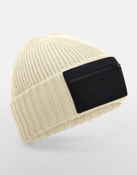 Zip Patch Beanie  