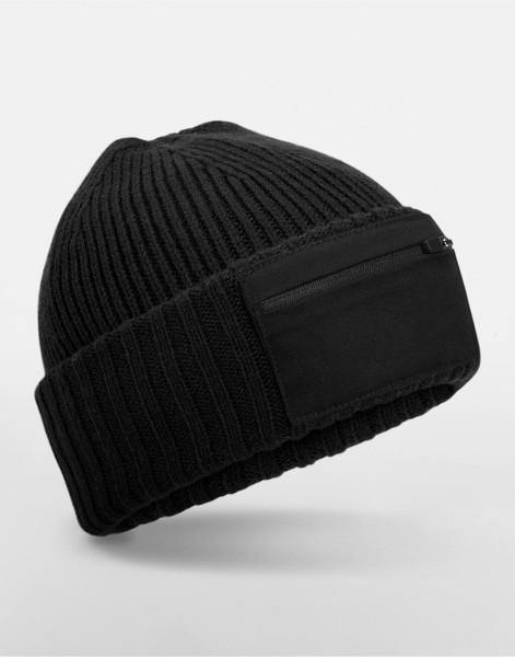 Zip Patch Beanie  