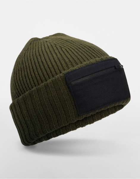 Zip Patch Beanie  