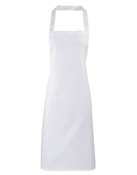 100% ORGANIC COTTON BIB APRON Fehér 
