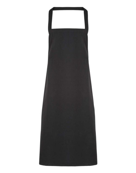 100% ORGANIC COTTON BIB APRON Fekete 