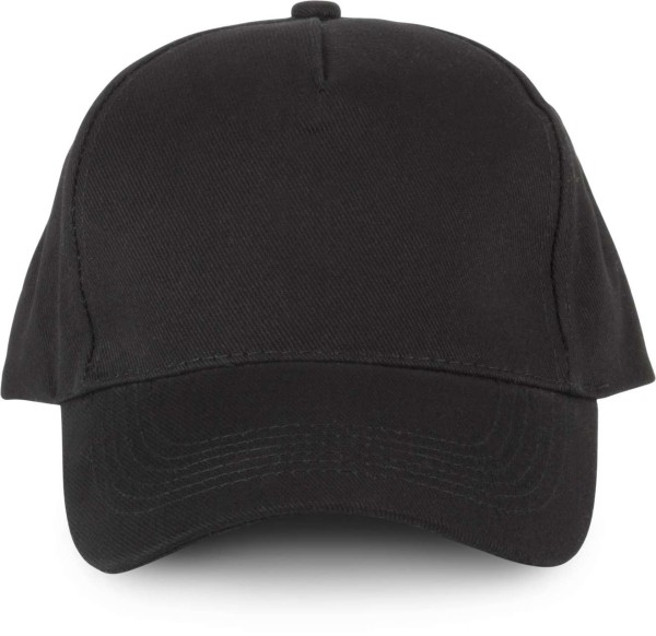 5 PANELS ORGANIC COTTON CAP Fekete 