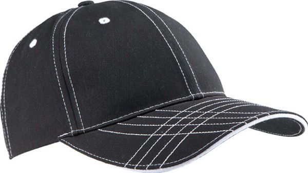 6 PANELS FASHION CAP Fekete 